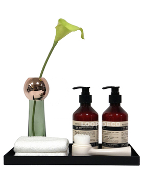 LOOP DECO样板房间北欧卫浴套装洗手台摆件托盘花瓶道具护肤用品