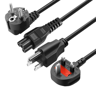 港式英规美标欧规三孔纯铜芯电源