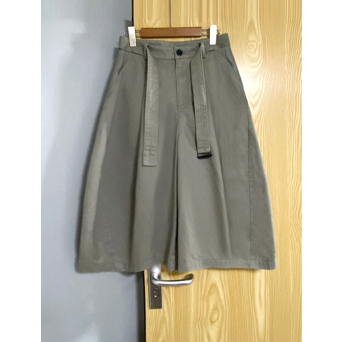 2026春夏 新品设计师七分裤花苞短裤100棉休闲裤子宽松阔腿短裤