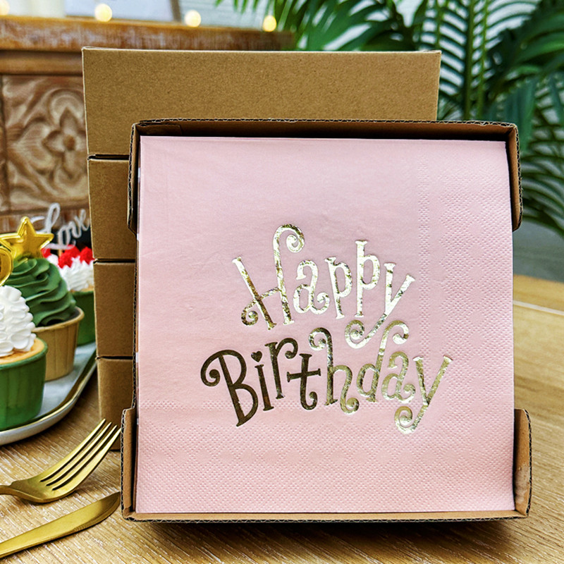 彩色餐巾纸印花纸巾杯花纸酒店摆台装饰纸巾粉色生日烫金50张每盒,洗护清洁剂/卫生巾/纸/香薰,抽纸,淘宝优惠券,粉丝福利购,淘宝优惠卷