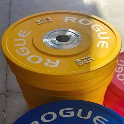 rogue竞技杠铃片商用Crossfit体能训练举重杠铃片彩色橡胶组合片