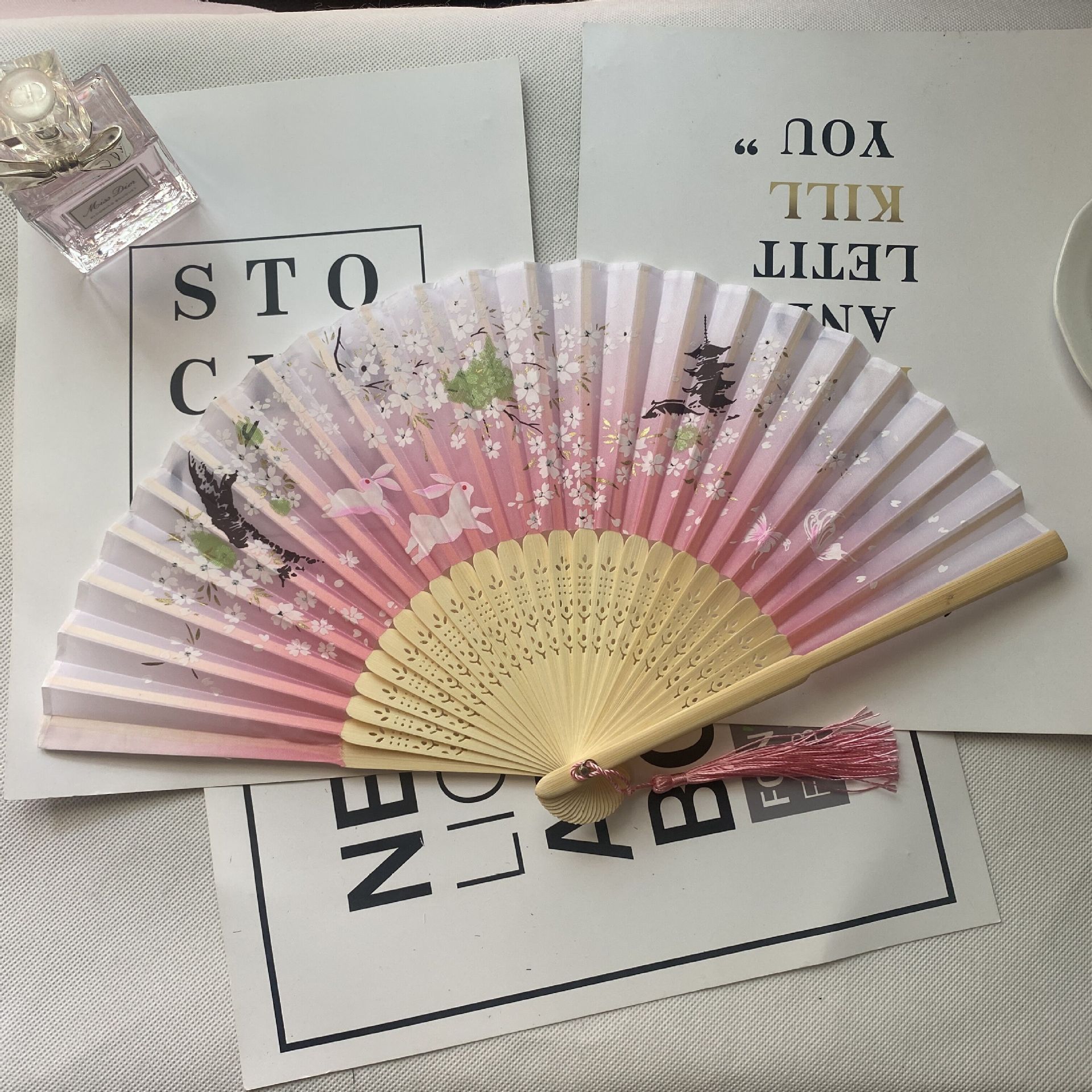 扇子折扇中国风舞蹈扇女夏季
