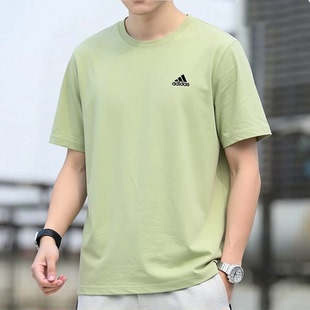 阿迪达斯男女刺绣圆领透气T恤IT4336 IT4338 IT4339 JI9066JI9065