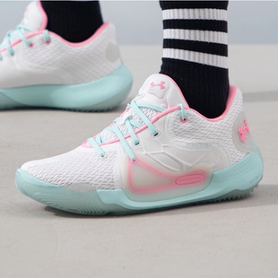 安德玛UA 恩比德Spawn 2男子防滑耐磨低帮篮球训练运动鞋 3022626