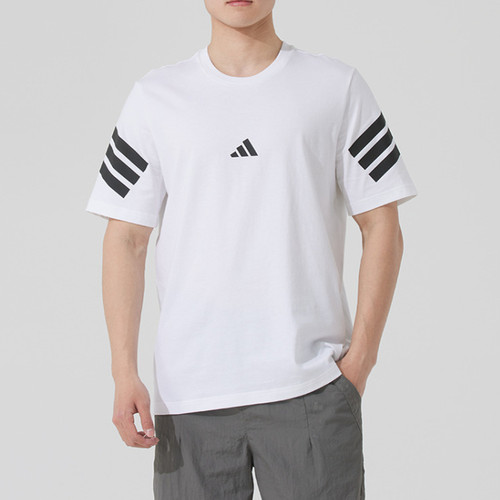 Adidas男子运动舒适透气圆领短袖