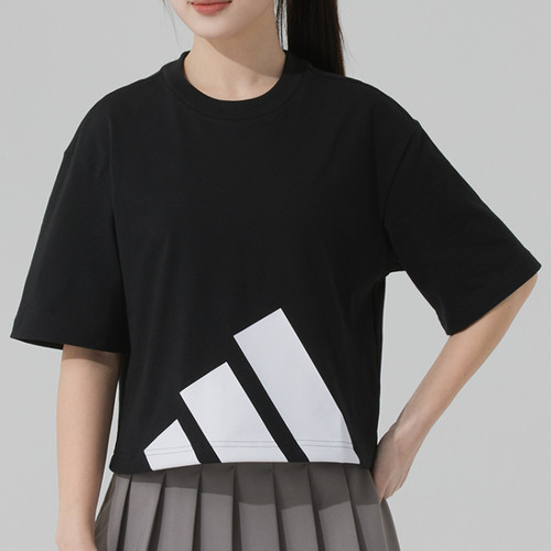 Adidas短袖T恤女装健身训练上衣