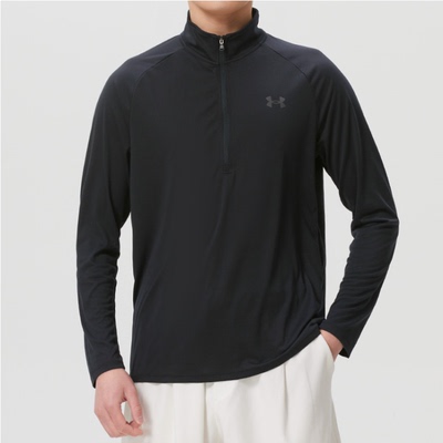 安德玛男宽松透气速干长袖T恤