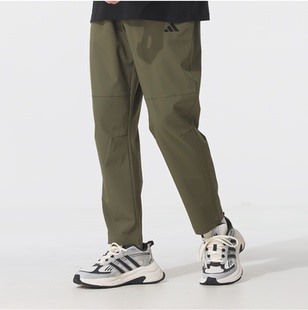 adidas阿迪达斯速干凉爽直筒九分裤 KC2878 子2025秋男锥形梭织长裤