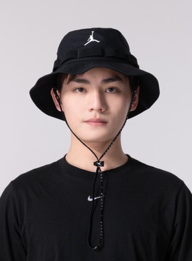 耐克Nike Jordan男女同款户外休闲透气遮阳渔夫运动帽FD5188
