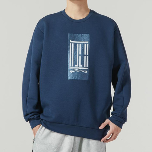 Adidas男子圆领卫衣套头衫休闲