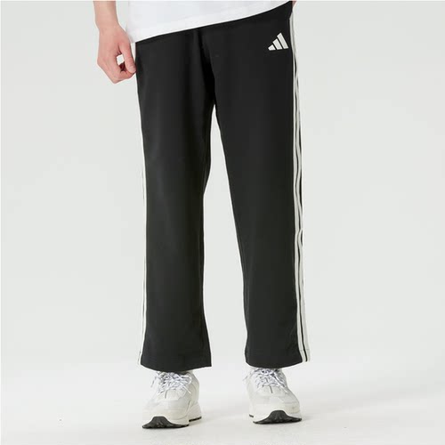 Adidas卫裤针织轻薄透气直筒长裤