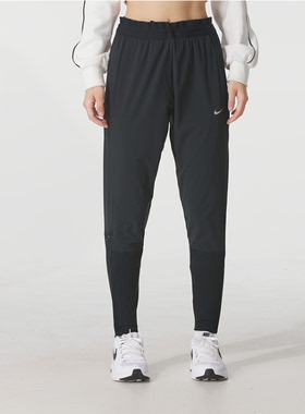 NIKE耐克女子速干跑步长裤25新款反光中腰运动训练裤HV6089