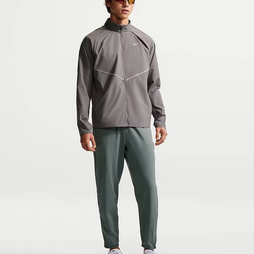 NIKE男拉链裤脚运动裤跑步训练裤