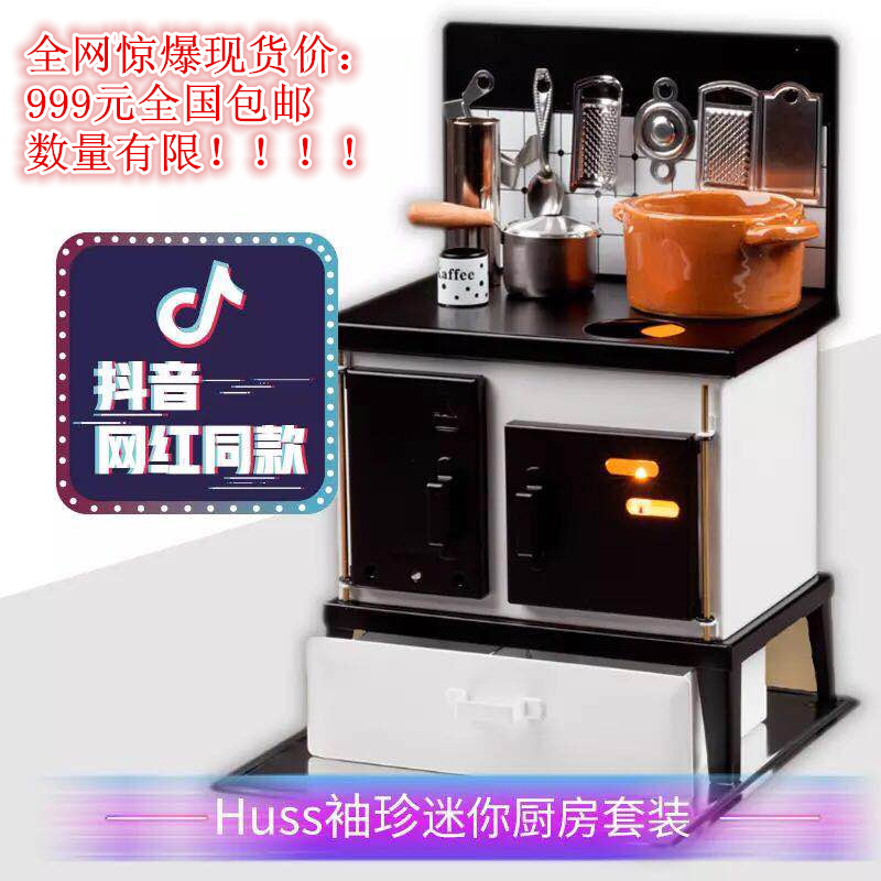 德国进口胡斯HUSS迷你炉灶套装 真煮迷你厨房日本食玩