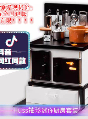 德国进口胡斯HUSS迷你炉灶套装 真煮迷你厨房日本食玩