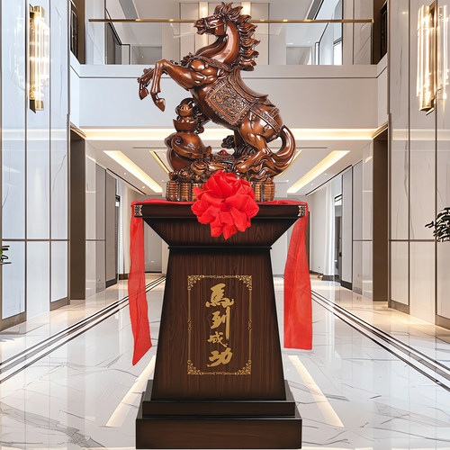 树脂开业礼品新中式大厅马到成功