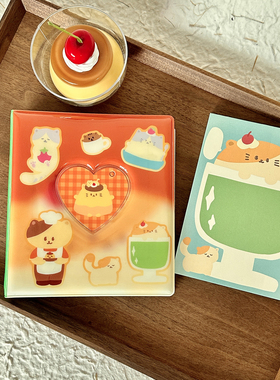 原创小猫茶屋系列追星小卡拍立得收纳卡册3寸5寸宽幅相册