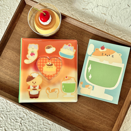 原创小猫茶屋系列追星小卡拍立得收纳卡册3寸5寸宽幅相册