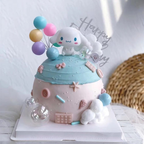 烘焙蛋糕装饰大耳狗摆件