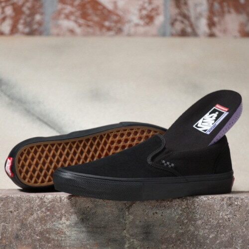 韩国Vans范斯Skate Slip On黑武士运动懒人一脚蹬板鞋VN0A5FCABKA