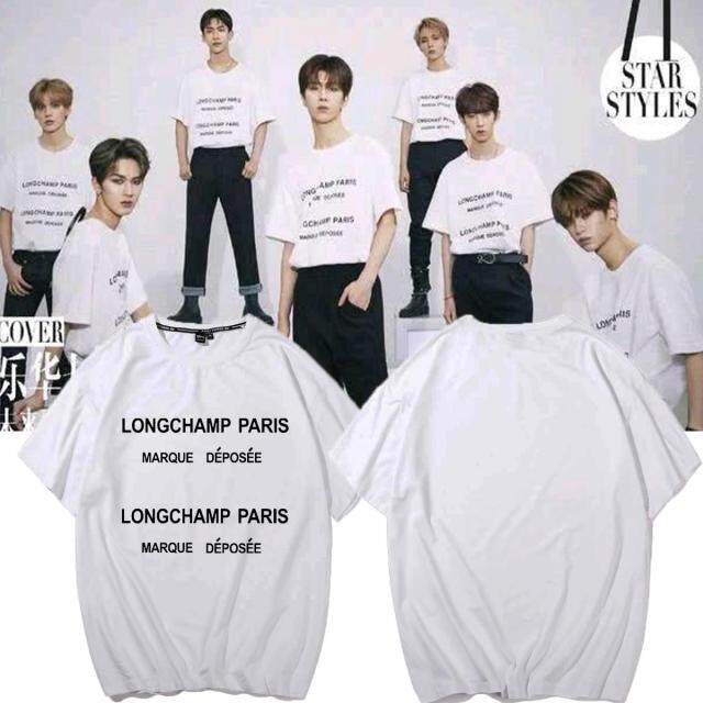 乐华七子next范丞丞黄明昊朱正廷同款短袖落肩宽松t恤男女应援服