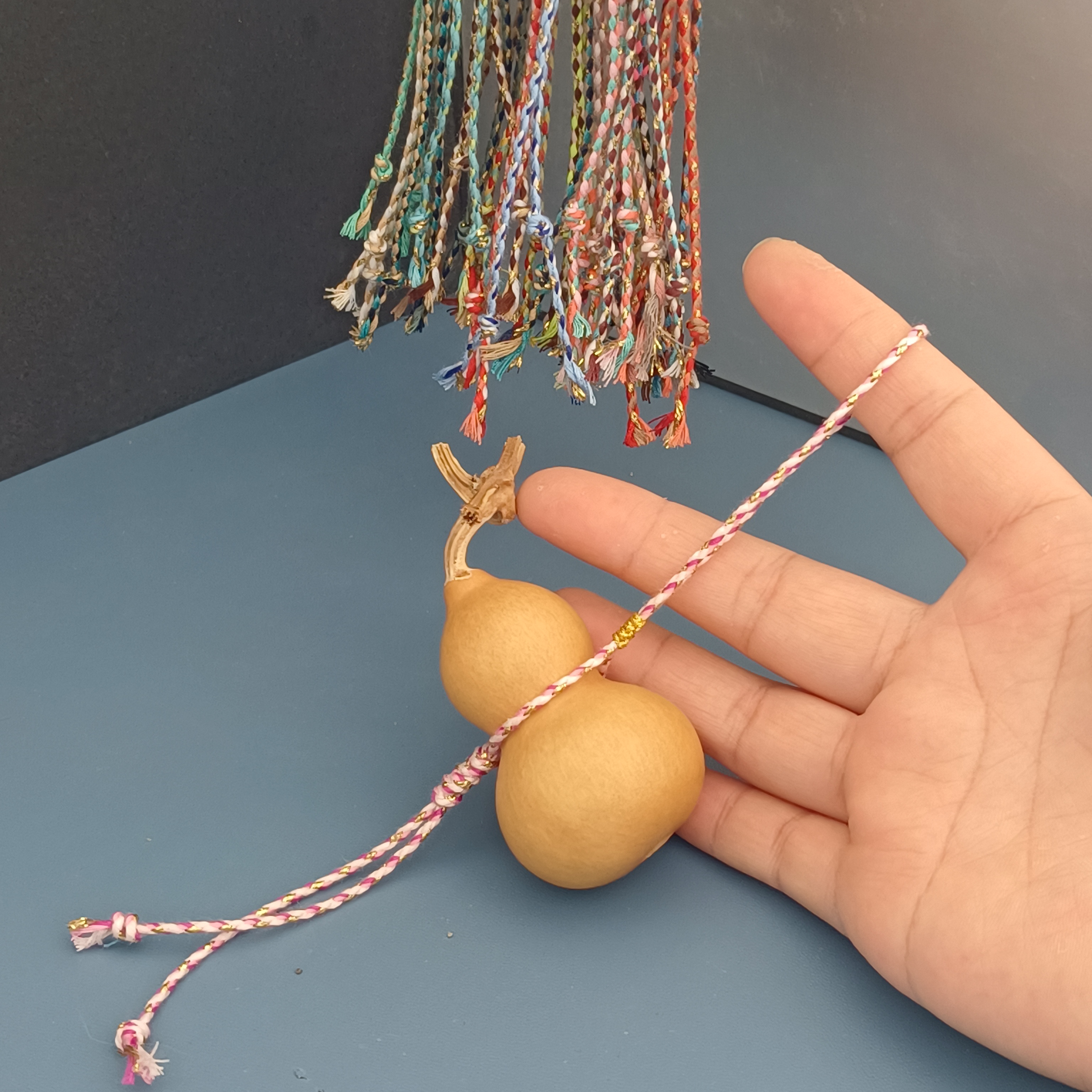 原创手编葫芦绳汽车挂绳手绳高端大气金刚结葫芦腰绳手拿防摔绳