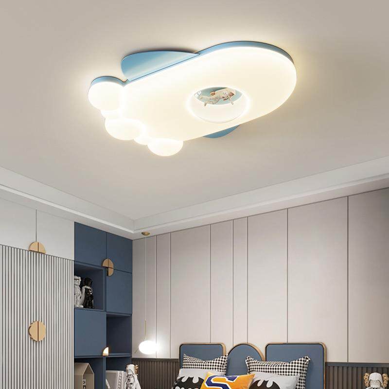儿童房吸顶灯奶油风全光谱护眼飞机卡通男孩女孩现代简约卧室灯,家装灯饰光源,餐厅/卧室/书房吸顶灯,淘宝优惠券,粉丝福利购,淘宝优惠卷