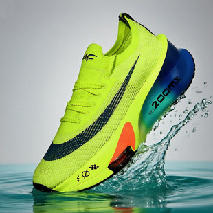 竞速碳板跑鞋减震回弹运动鞋男女同款户外防滑透气中大童气垫潮鞋