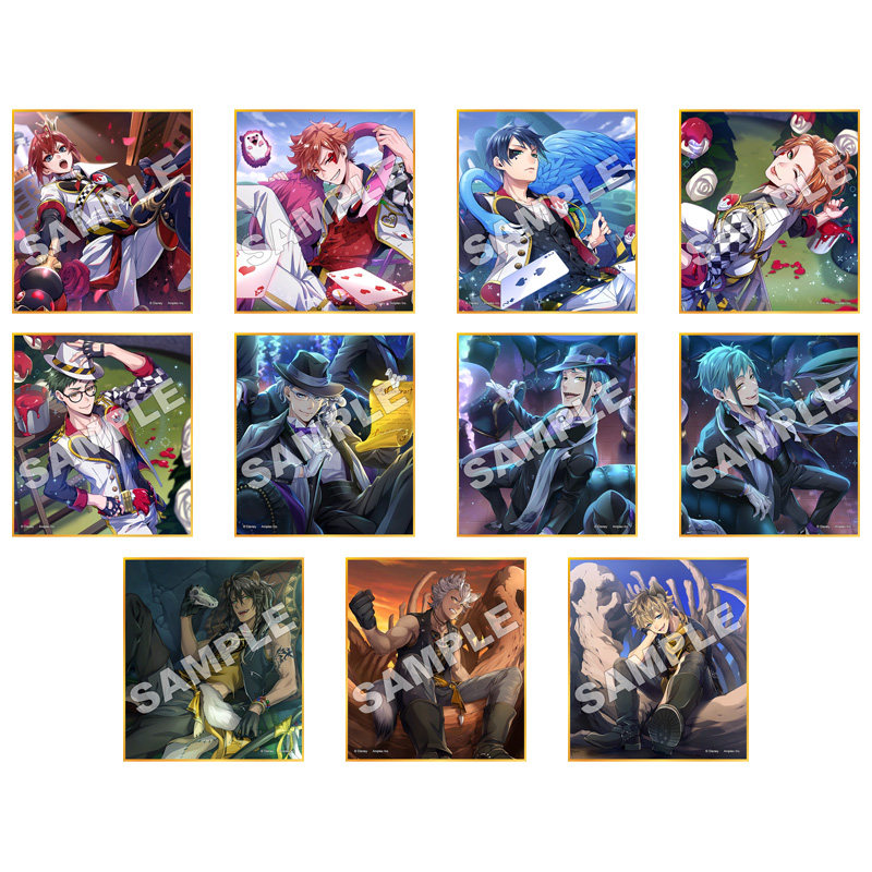 扭曲仙境 色纸 CG寮服 游戏周边 Azul Leona Riddle Jade Floyd