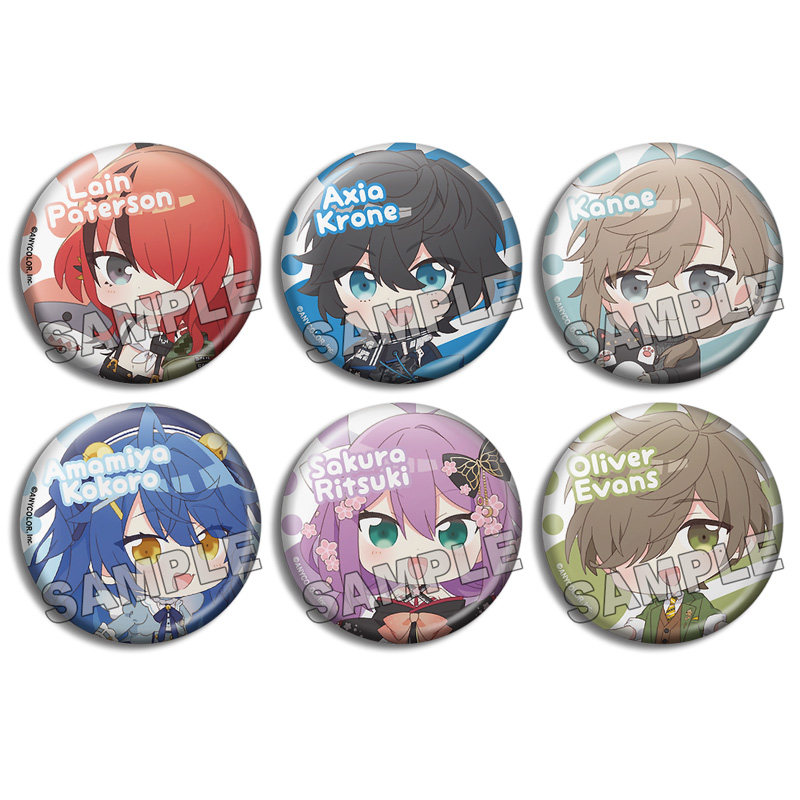 彩虹社 nijisanji petit q版叶艾西亚克朗奥利弗徽章吧唧周边现货