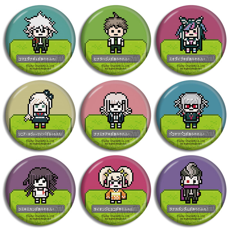 弹丸论破2像素日向创狛枝凪斗七海千秋周边徽章金属吧唧现货