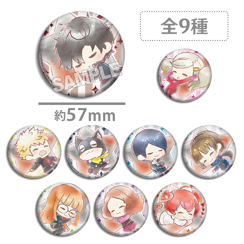 女神异闻录5 睡颜 吧唧 P5 雨宫莲 摩尔加纳 坂本龙司 周边