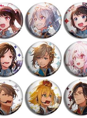 彩虹社4周年纪念徽章吧唧4th Anniversary LIVE FANTASIA周边现货