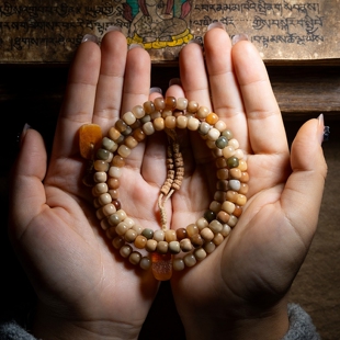 卡杰格朵 . 尽量做到全品 / 玉化龙脊菩提念珠 108颗佛珠多宝手串