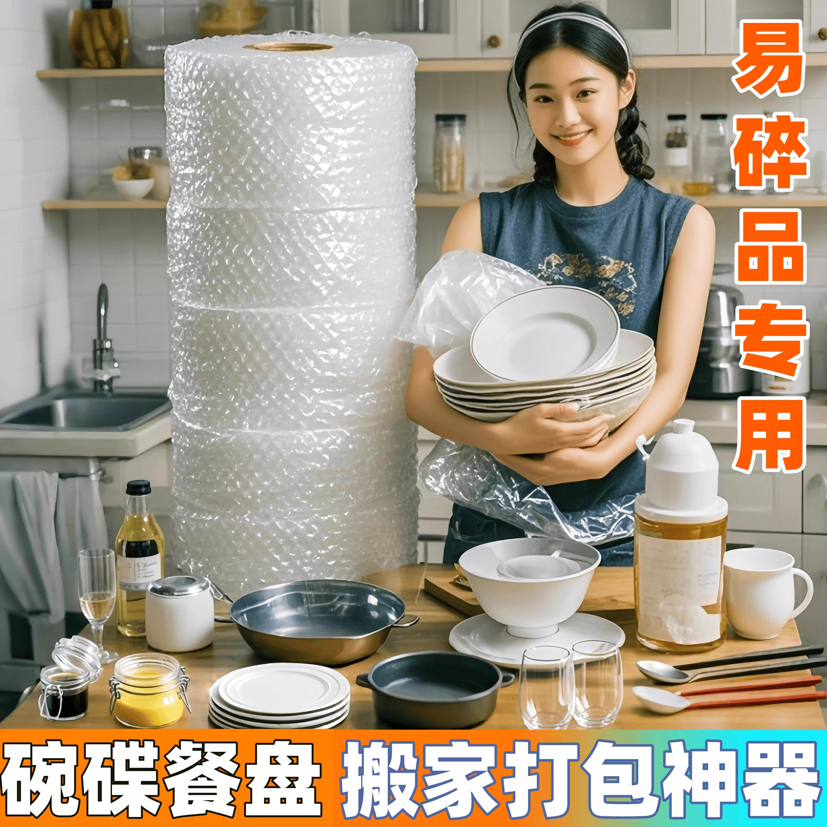 搬家打包锅碗瓢盆神器防撞气泡膜