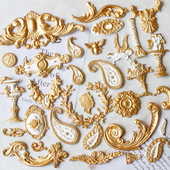 烘焙蛋糕硅胶模具 复古风浮雕翻糖巧克力花纹干佩斯糖艺模具 欧式