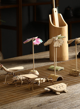 竹制玩具模型生日礼物送朋友