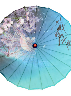 古风绸布伞印花伞舞蹈演出