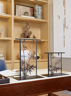 新中式竹子摆件客厅书房装饰