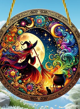 168B万圣节跨境魔法女巫月亮精灵