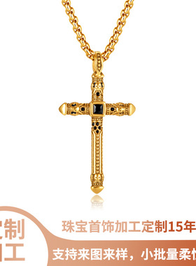 B322024年新款不锈钢男士十字架