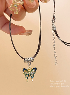 韩爵合金B23新中式中古风微项链