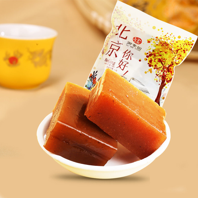 御食园羊羹500g羊肝羹栗子羹多口味老北京特产传统糕点小吃零食