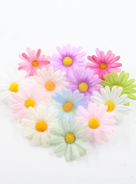 彩色仿真雏菊DIY花环材料包