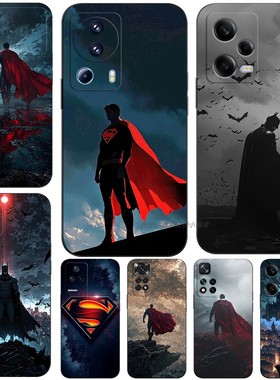 磨砂软手机壳适用红米NOTE1413K80K70K50K6012turbo11PROPLUS+至尊K40K30iUltra5G 超人蝙蝠侠