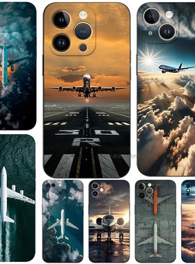 磨砂软手机壳适用苹果iPhone161514Pro Max mini13ProXSXRX87plus1211SE 客机飞机