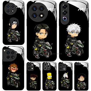 玻璃手机壳适用一加13 13T 12 11 10 9R ACE2 2V 3V5PRO 机车卡通动漫系列原创