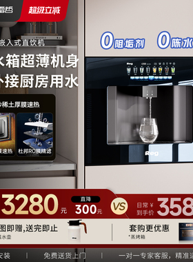 品牌补贴｜Reg雷哲嵌入式直饮机饮水机净水器V100家用超薄管线机