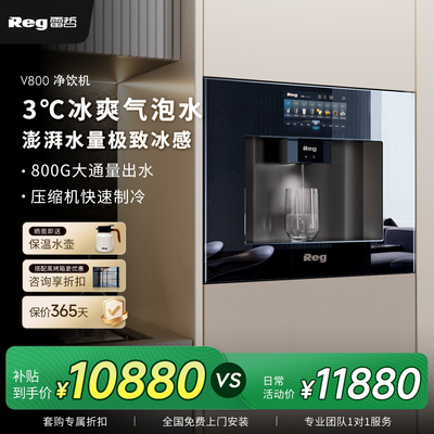 reg雷哲 V800气泡水嵌入式直饮机净水净饮一体