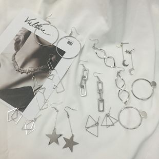 高级感法式网红长款耳环2019新款潮女气质耳钉耳坠耳饰批發韩国